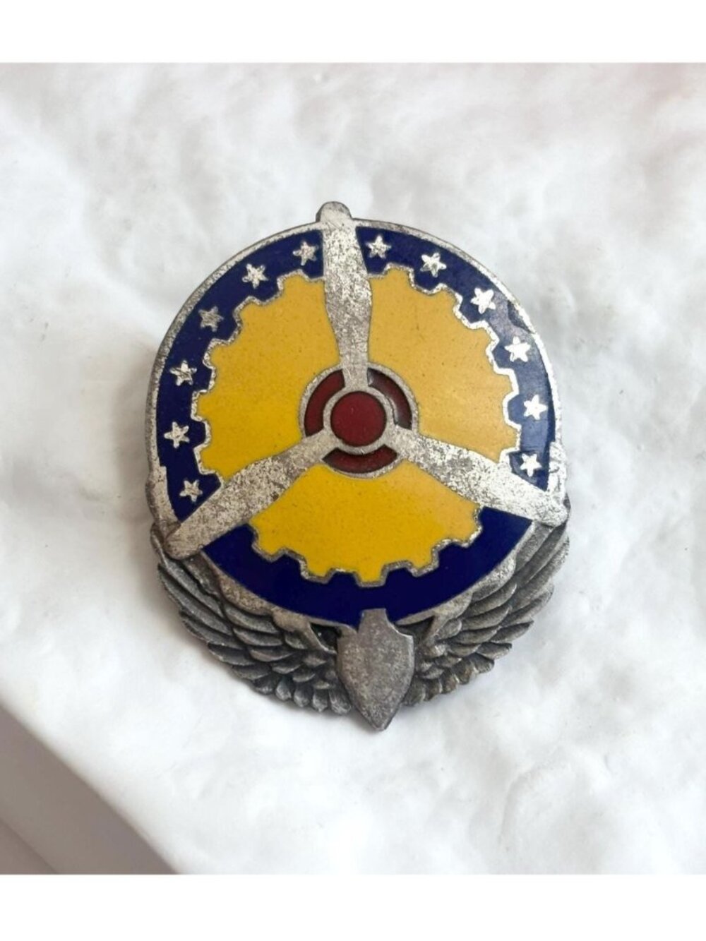 WWII Era United States Army Air Forces (DUI) Sterling Silver 925 Vintage Pin